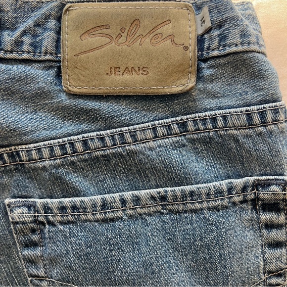 Silver Bootcut Button Fly Jeans Size 12 - Picture 3 of 10